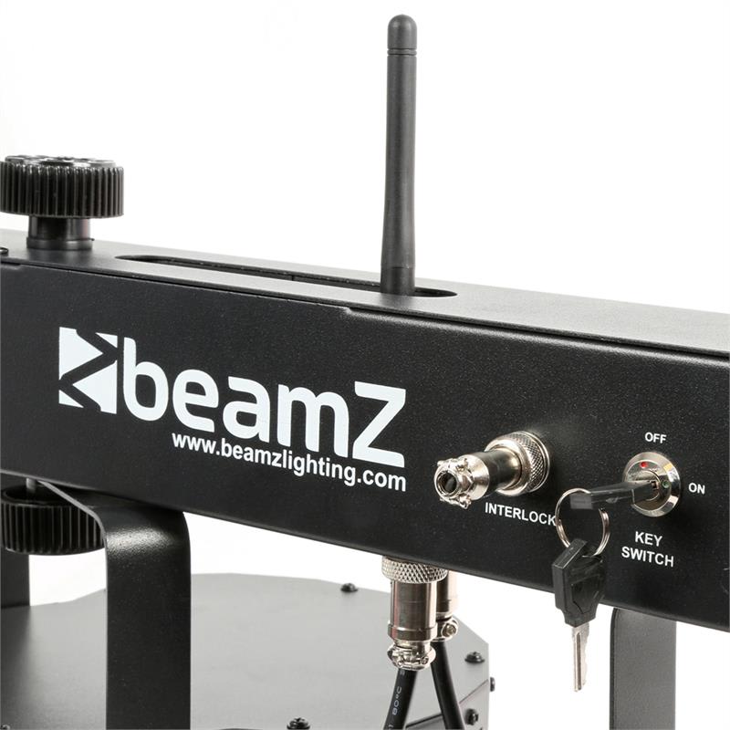 Beamz ShowBar 2x PAR 2x Butterfly R/G-Laser vrátane pedálového spínača a diaľkového ovládania – Obrázok 3