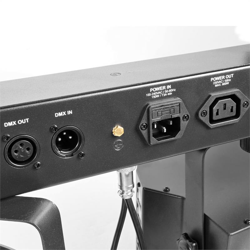 Beamz ShowBar 2x PAR 2x Butterfly R/G-Laser vrátane pedálového spínača a diaľkového ovládania – Obrázok 4