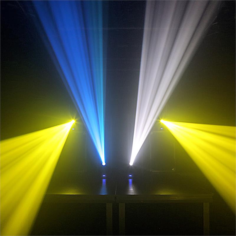 Beamz Panther 40, 45 W, LED otočná hlava, pohyblivá hlavica, moving-head, 7 vzorov, 7 farieb, DMX, infračervený diaľkový ovládač – Obrázok 3