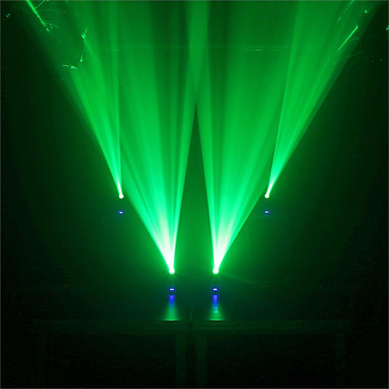 Beamz Panther 40, 45 W, LED otočná hlava, pohyblivá hlavica, moving-head, 7 vzorov, 7 farieb, DMX, infračervený diaľkový ovládač – Obrázok 4