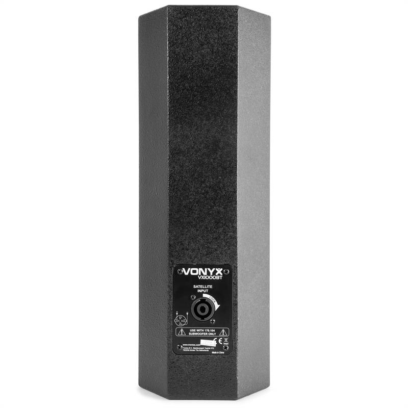 Vonyx VX1000BT 2.2 sada aktívnych reproduktorov 1000W 10"-subwoofer BT USB SD MIC AUX – Obrázok 4