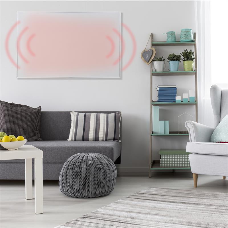 Klarstein Wonderwall IR 60 Carbon Crystal, infračervený výhrevný panel, 60x100cm, 600W, biela farba