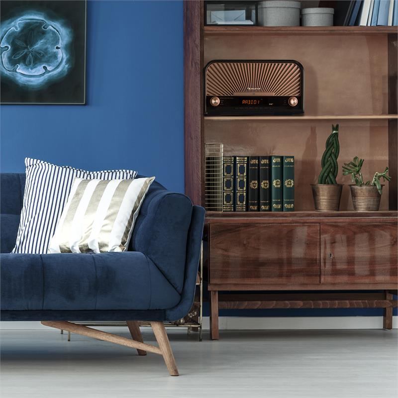 Auna Glastonbury retro stereo zariadenie DAB+ FM bluetooth CD MP3 prehrávač – Obrázok 2