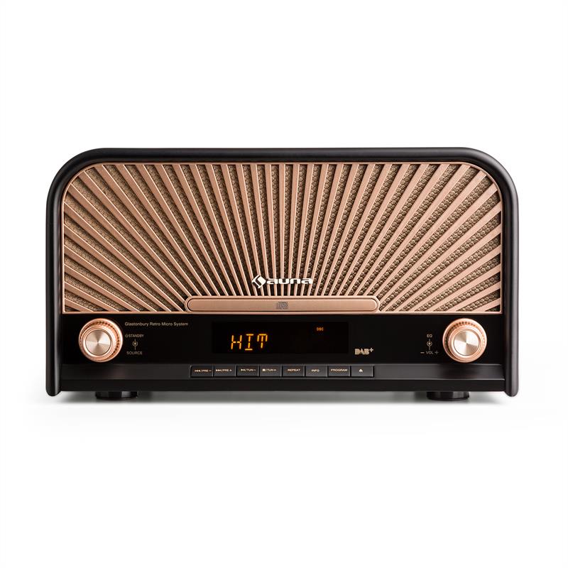 Auna Glastonbury retro stereo zariadenie DAB+ FM bluetooth CD MP3 prehrávač – Obrázok 3