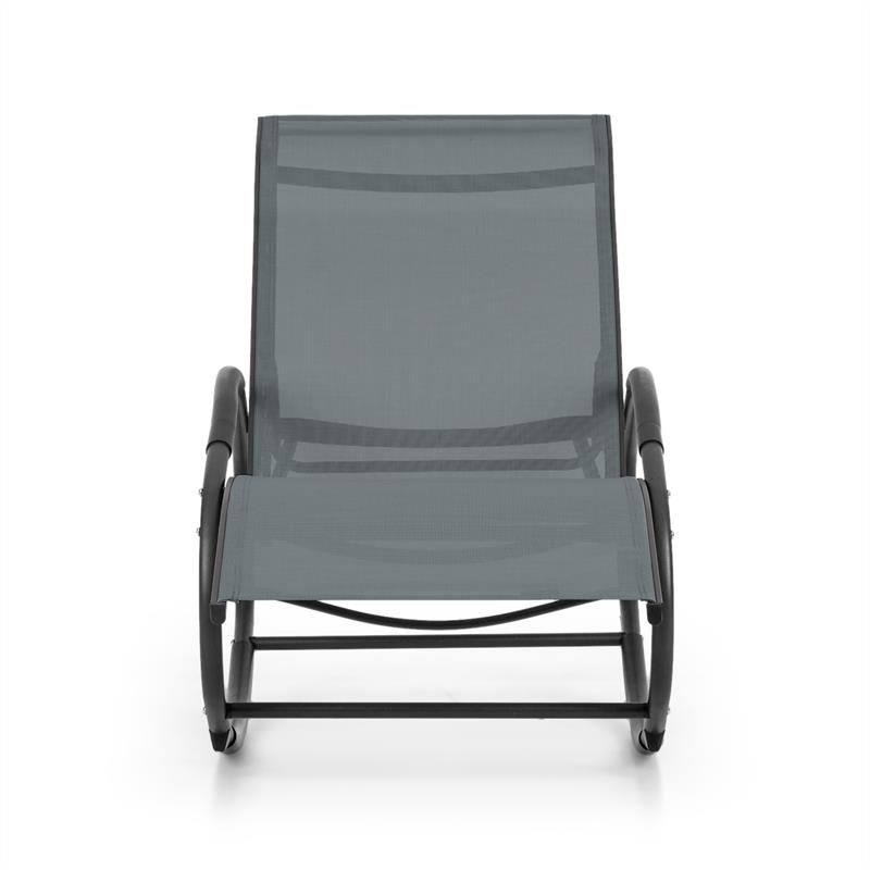 Blumfeldt Santorini, hojdacie kreslo, ležadlo, hliník, polyester, šedé – Obrázok 2