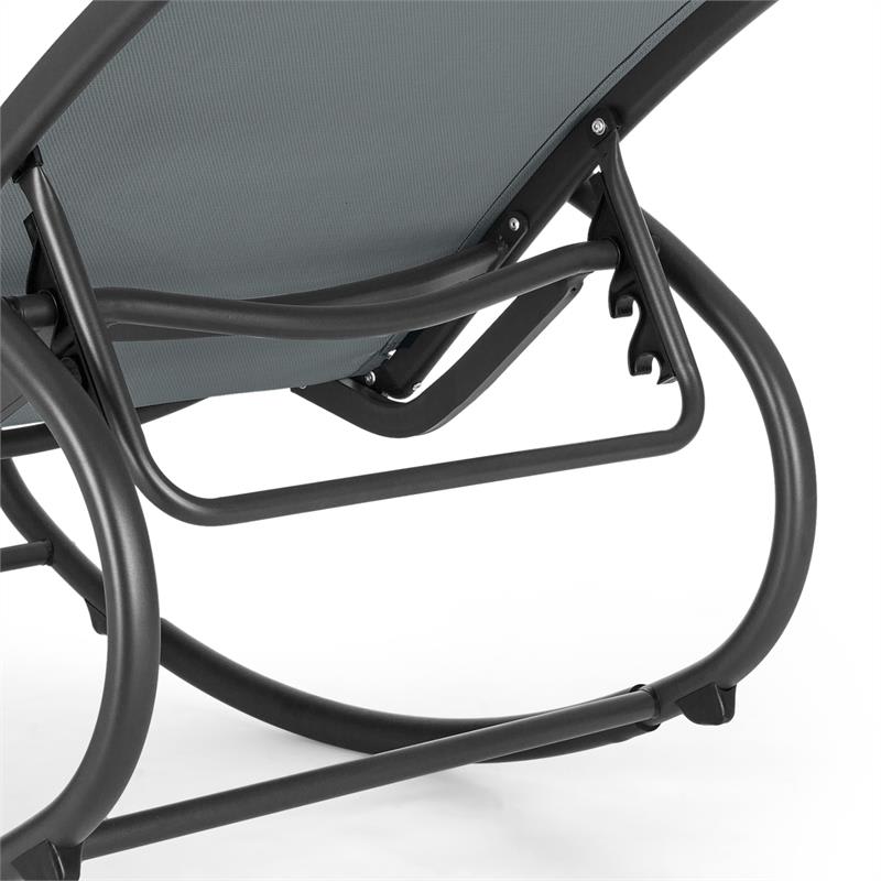 Blumfeldt Santorini, hojdacie kreslo, ležadlo, hliník, polyester, šedé – Obrázok 4
