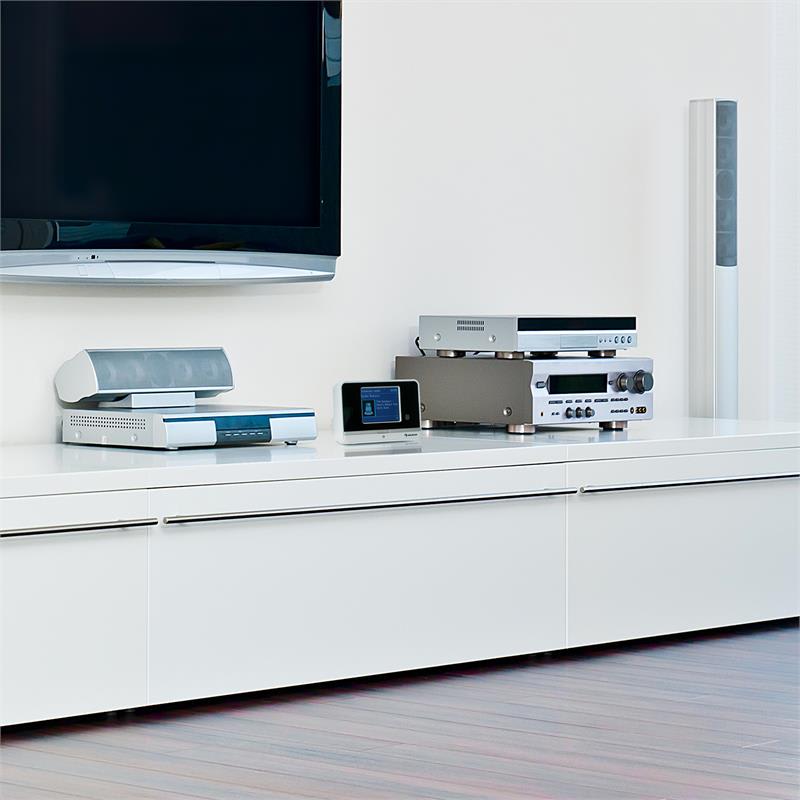 Internetový rádiový adaptér auna iAdapt 320, WLAN, DAB/DAB+, FM/AM, TFT displej, biely