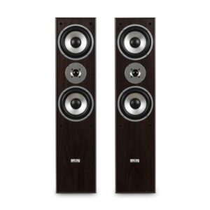Auna L766 3-cestné basreflexné HiFi reproduktory, pár, vlašský orech