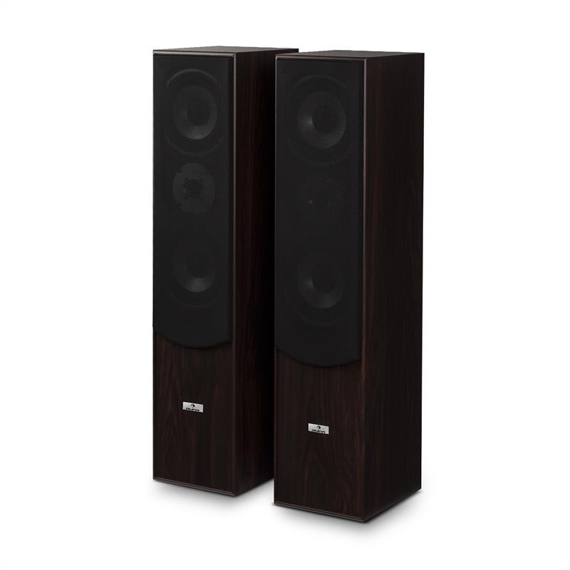 Auna L766 3-cestné basreflexné HiFi reproduktory, pár, vlašský orech – Obrázok 5