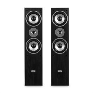 Auna L766 3-cestné basreflexné HiFi reproduktory, pár, čierna farba
