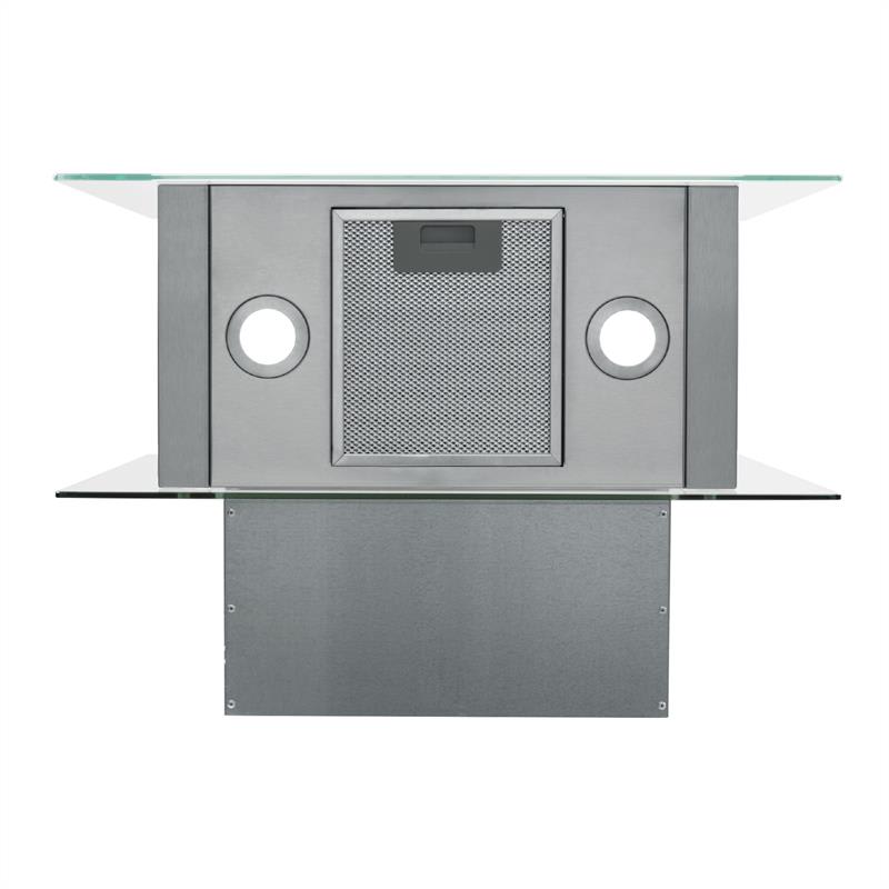 Klarstein Karree, digestor, 60 cm, nástenný, 640 m³/h, LED, nehrdzavejúca oceľ, sklo, biely – Obrázok 3