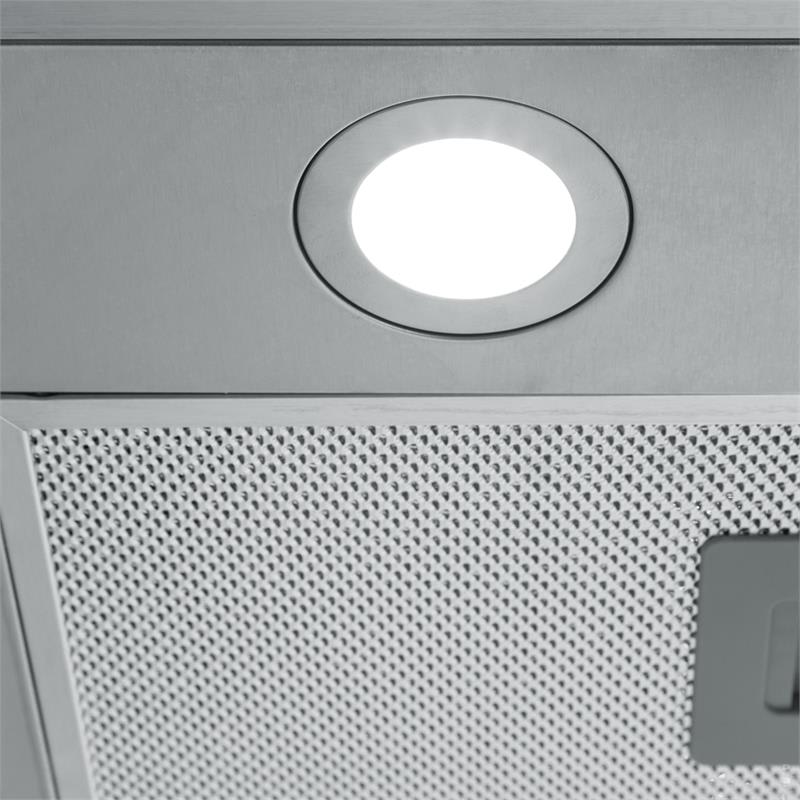 Klarstein Karree, digestor, 60 cm, nástenný, 640 m³/h, LED, nehrdzavejúca oceľ, sklo, biely – Obrázok 4