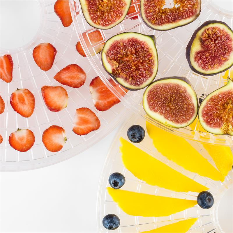 Klarstein Fruitower M sušička ovocia, 35-70°C, 5 poličiek, 200-240W, ušľachtilá oceľ – Obrázok 2