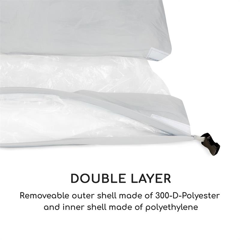 Blumfeldt Airlounge, nafukovacia sedačka, 90 x 80 x 150 cm, ruksak, prateľná, polyester, zelená – Obrázok 5