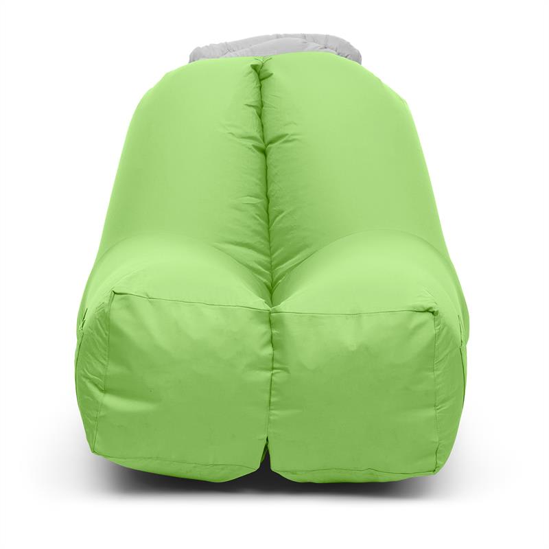 Blumfeldt Airchair, nafukovacie kreslo, 80 x 80 x 100 cm, ruksak, prateľné, polyester, zelené – Obrázok 2