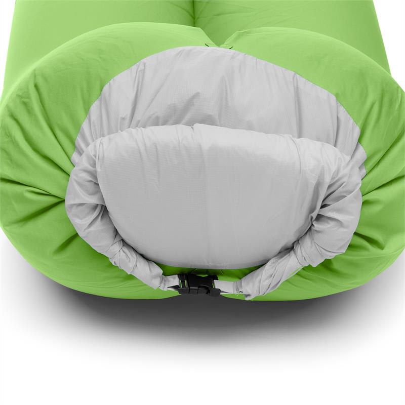 Blumfeldt Airchair, nafukovacie kreslo, 80 x 80 x 100 cm, ruksak, prateľné, polyester, zelené – Obrázok 4