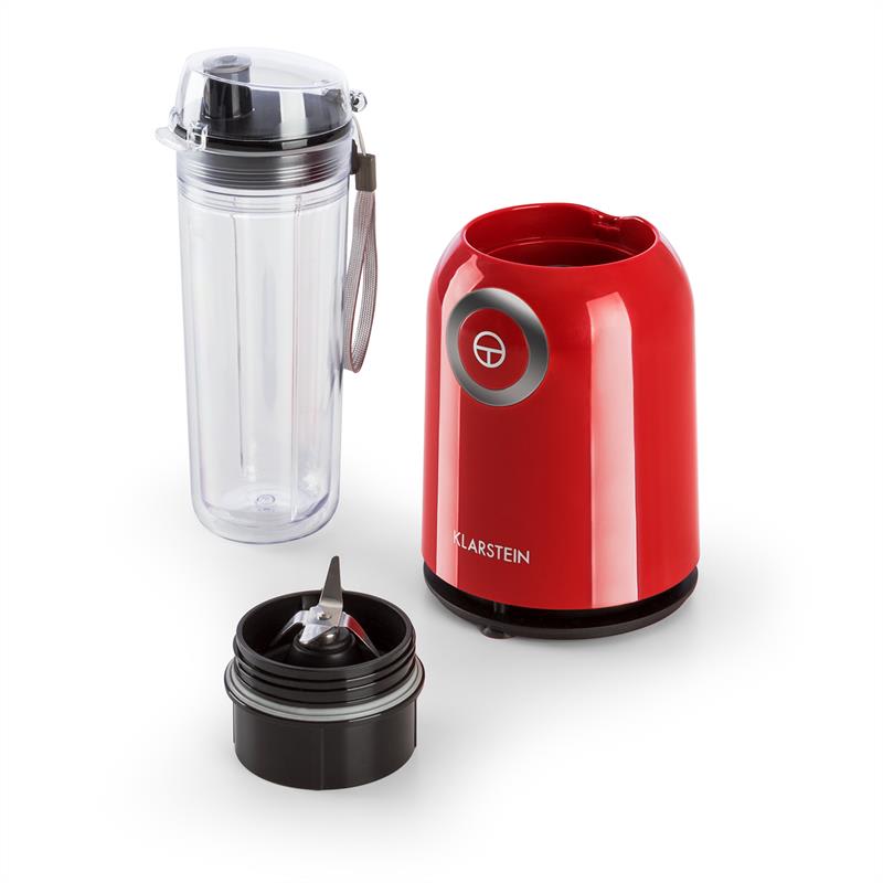 Klarstein Vitwist stojaci mixér 250W 0,45l, smoothie, červená farba – Obrázok 4