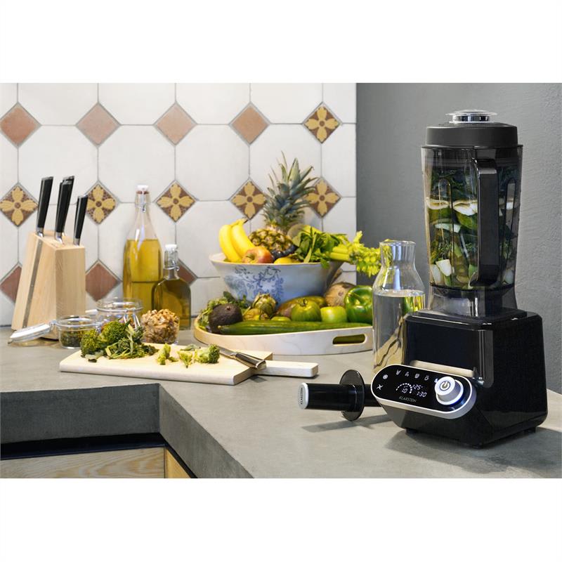 Klarstein Olympus R, stolný mixér, 1400 W, 1,8PS, polievkový mixér s ohrevom, čierny
