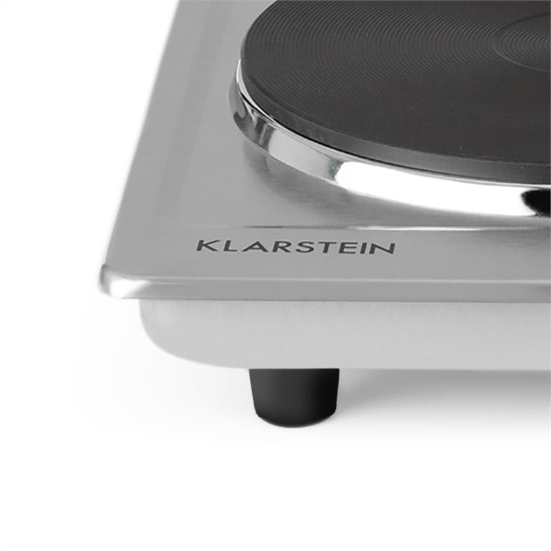 Klarstein Cookomaniac, elektrický varič, dvojplatňa, 2500 W, kontrolky, nerezová oceľ – Obrázok 5