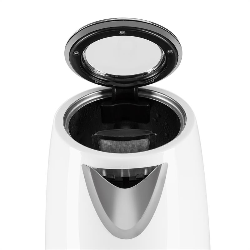 Klarstein Gulliver rýchlovarná kanvica, 2200W; 1,7l; funkcia udržiavania teploty, biela farba – Obrázok 4