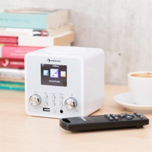 Auna IR-120 internetové rádio, WiFi DNLA UPnP app-control, biela farba