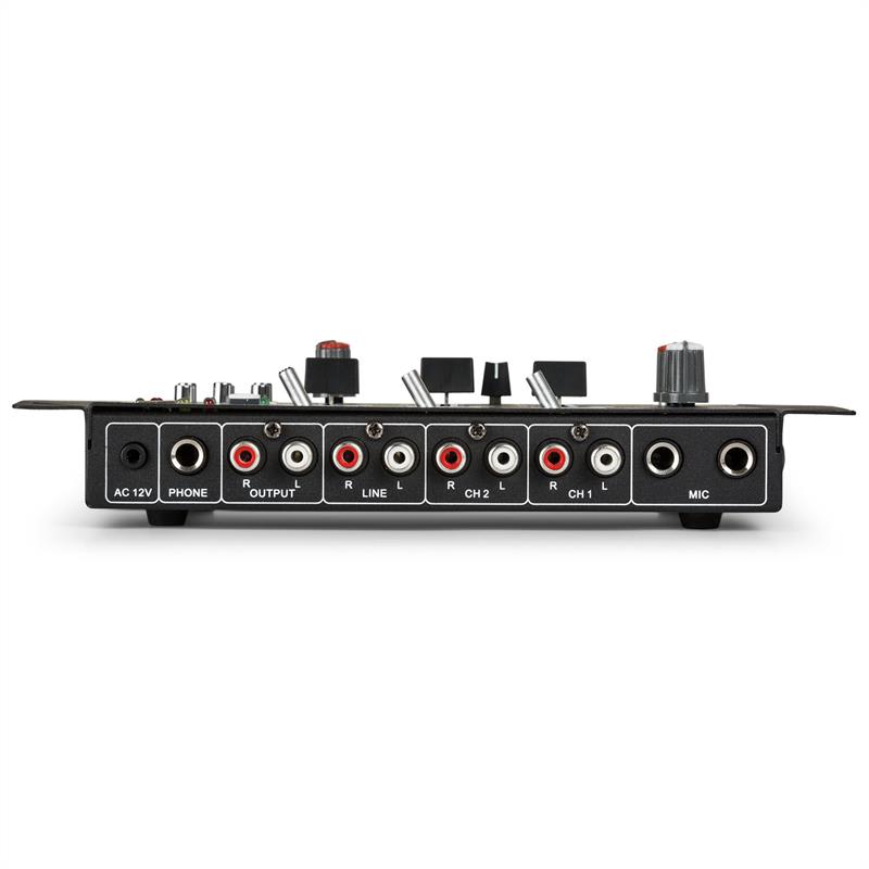 Auna Pro DJ-21 BT DJ-mixér mixážny pult, bluetooth, USB, čierna farba – Obrázok 2