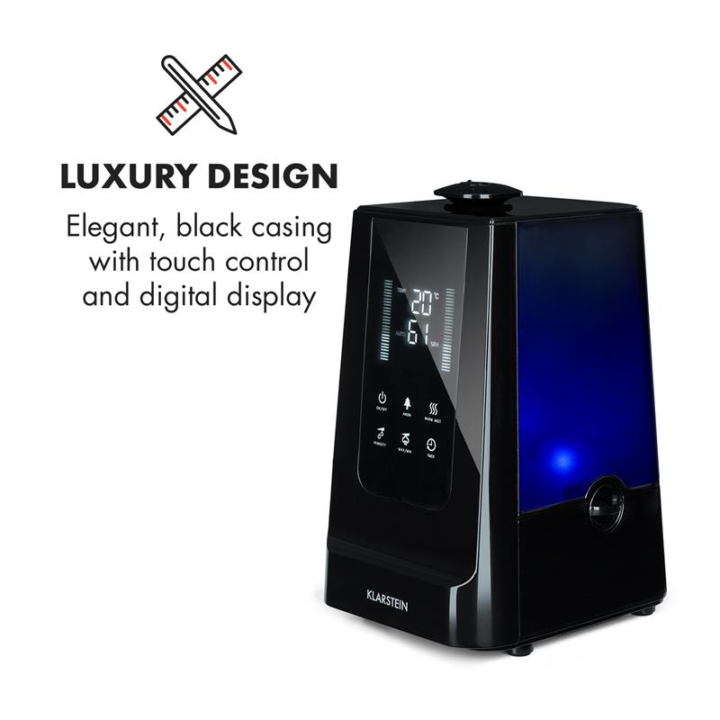 Klarstein VapoAir, zvlhčovač vzduchu, ionizátor, 350 ml/h, 5.5 l nádrž, aróma, diaľkové ovládanie – Obrázok 5