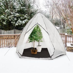 Waldbeck Greenshelter L, skleník na prezimovanie rastlín, 340 x 280 cm, oceľové tyče Ø 25 mm, PVC