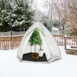 Waldbeck Greenshelter M, skleník na prezimovanie rastlín, 240 x 200 cm, oceľové tyče Ø 25 mm, PVC