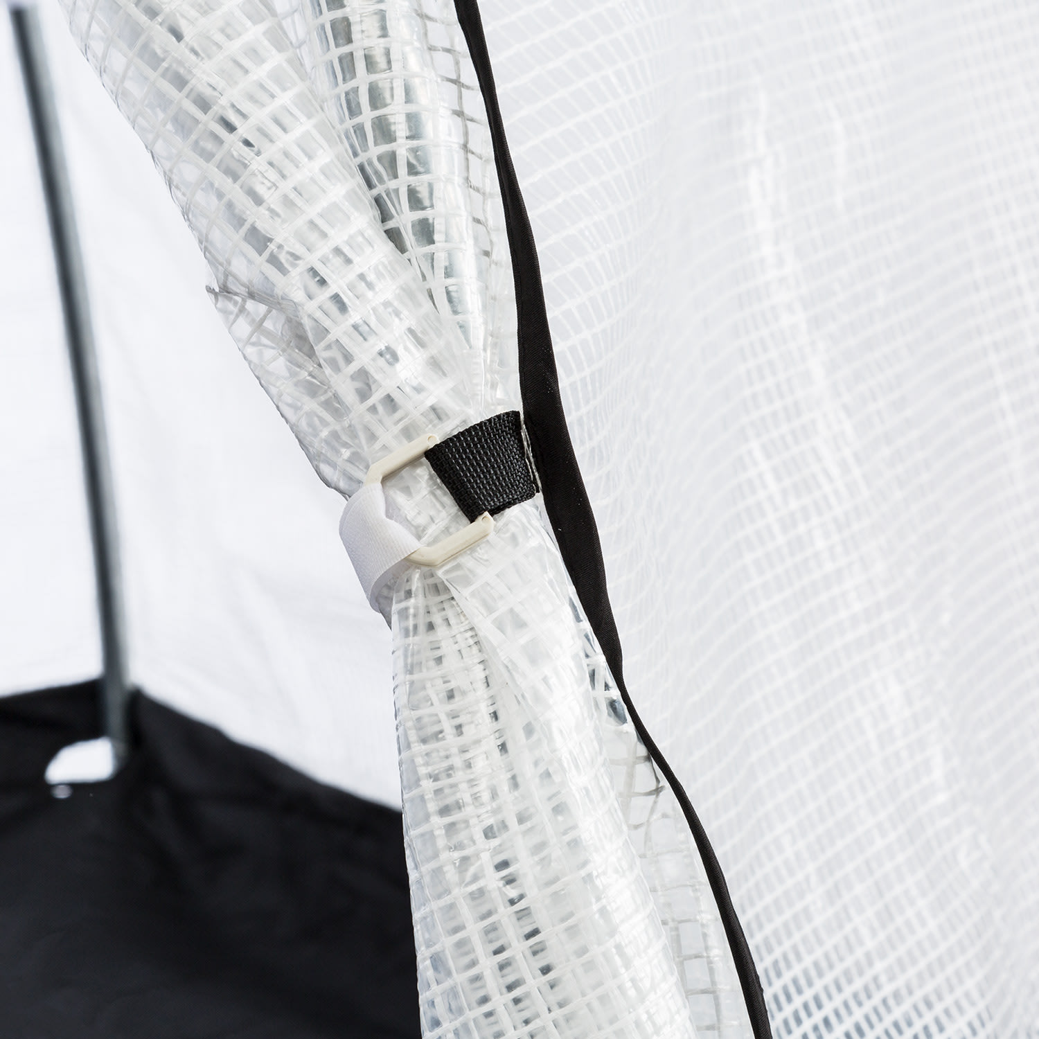 Waldbeck Greenshelter M, skleník na prezimovanie rastlín, 240 x 200 cm, oceľové tyče Ø 25 mm, PVC – Obrázok 5