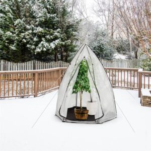 Waldbeck Greenshelter S, skleník na prezimovanie rastlín, 130 x 150 cm, oceľové tyče Ø 25 mm, PVC