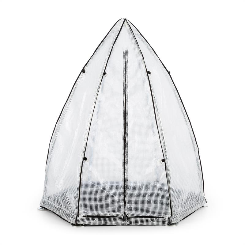 Waldbeck Greenshelter S, skleník na prezimovanie rastlín, 130 x 150 cm, oceľové tyče Ø 25 mm, PVC – Obrázok 2