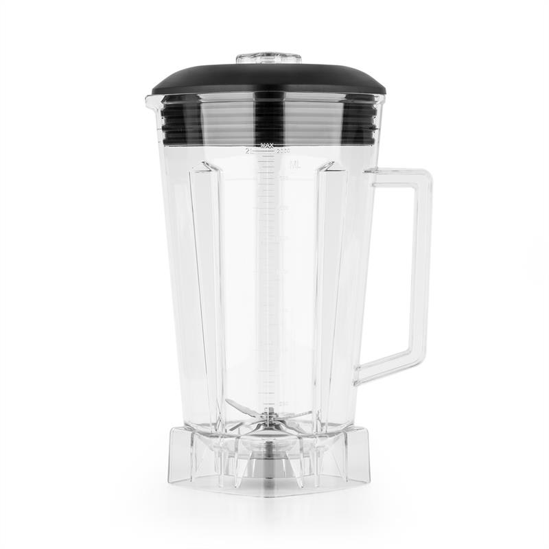 Klarstein Herakles Jar nádoba na mixovanie, plast, priehľadná, BPA-free, čierna farba – Obrázok 2