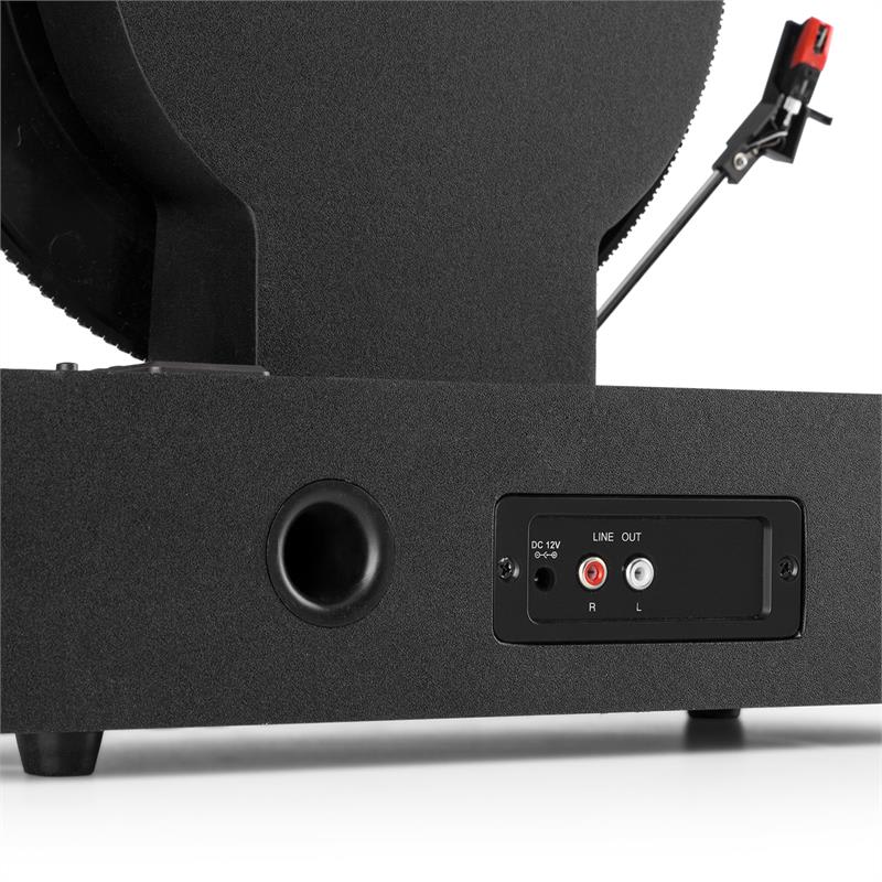 Auna Verticalo S, retro gramofón, vertikálny platňový tanier, USB, čierny – Obrázok 5