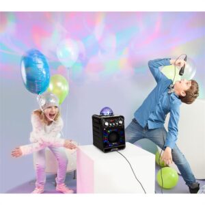 Auna Rockstar LED, karaoke systém, CD prehrávač, bluetooth, AUX, 2 x 6,3 mm, čierny