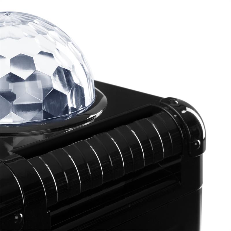Auna Rockstar LED, karaoke systém, CD prehrávač, bluetooth, AUX, 2 x 6,3 mm, čierny – Obrázok 4