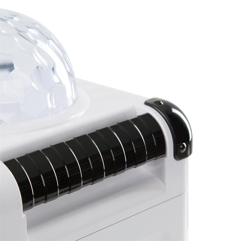 Auna Rockstar LED, karaoke systém, CD prehrávač, bluetooth, AUX, 2 x 6,3 mm, biely – Obrázok 4