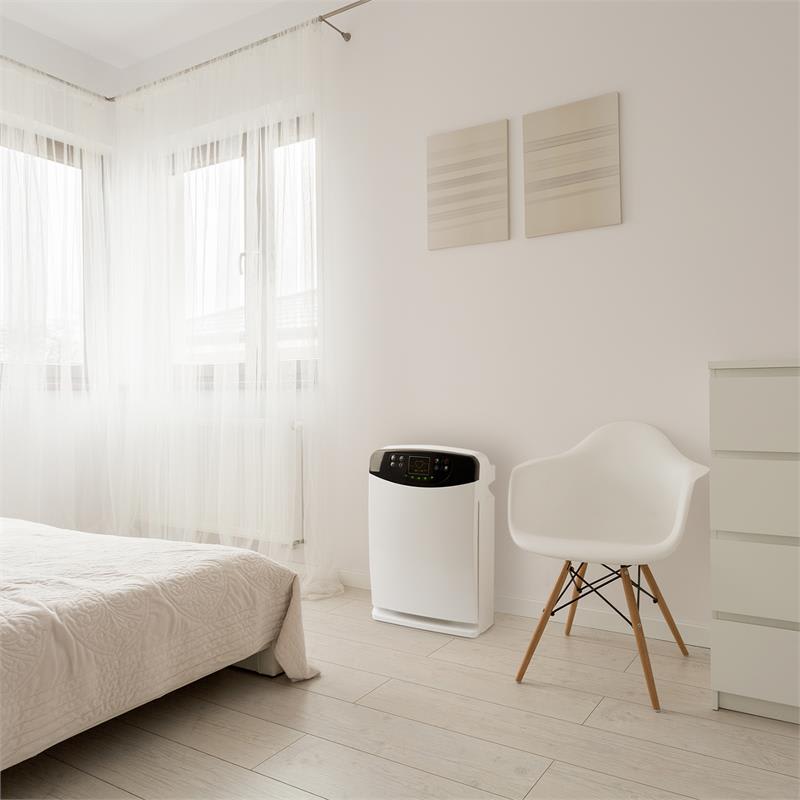 Klarstein Fresh Breeze, čistička vzduchu 5-v-1, ionizátor, UV, zvlhčovač vzduchu, 40 m², biela