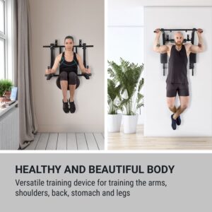 KLARFIT Bouncer, multifunkčné posilňovacie zariadenie, 200 kg, oceľ, čierne