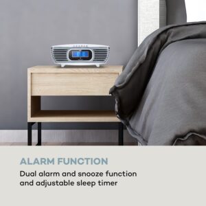 Auna Dreamee DAB+, rádiobudík, CD prehrávač, DAB+/FM, CD-R/RW/MP3, AUX, retro, biely