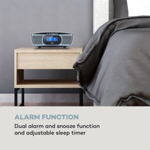Auna Dreamee DAB+, rádiobudík, CD prehrávač, DAB+/FM, CD-R/RW/MP3, AUX, retro, čierny
