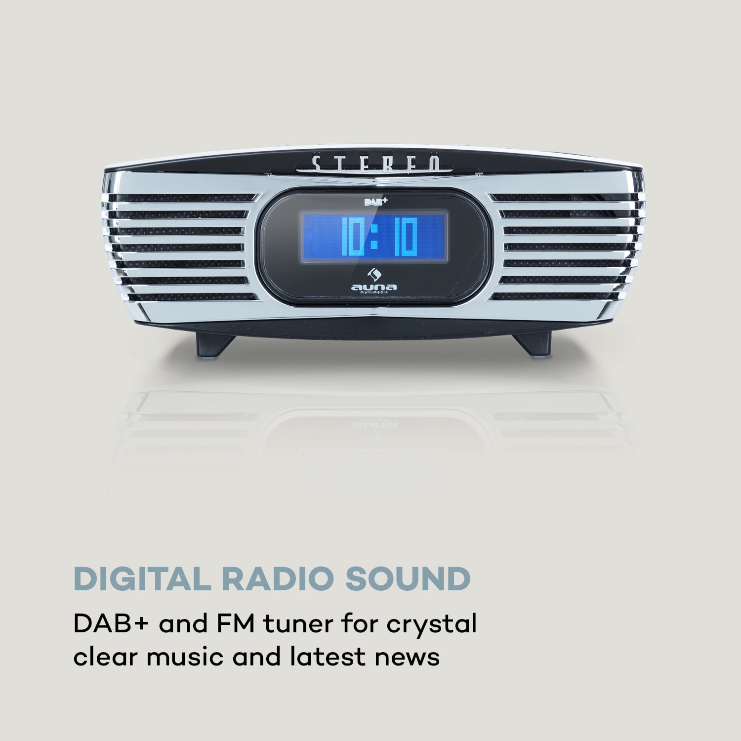 Auna Dreamee DAB+, rádiobudík, CD prehrávač, DAB+/FM, CD-R/RW/MP3, AUX, retro, čierny – Obrázok 2