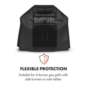 Klarstein Tomahawk 3.0 Cover, ochranný kryt na plynový gril, 600D plátno, 30/70 % PE/PVC, čierny