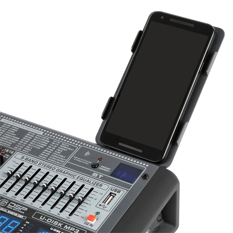Power Dynamics PDM-S1204, mixážny pult, 12-kanálový, DSP/MP3, USB port, BT prijímač – Obrázok 5