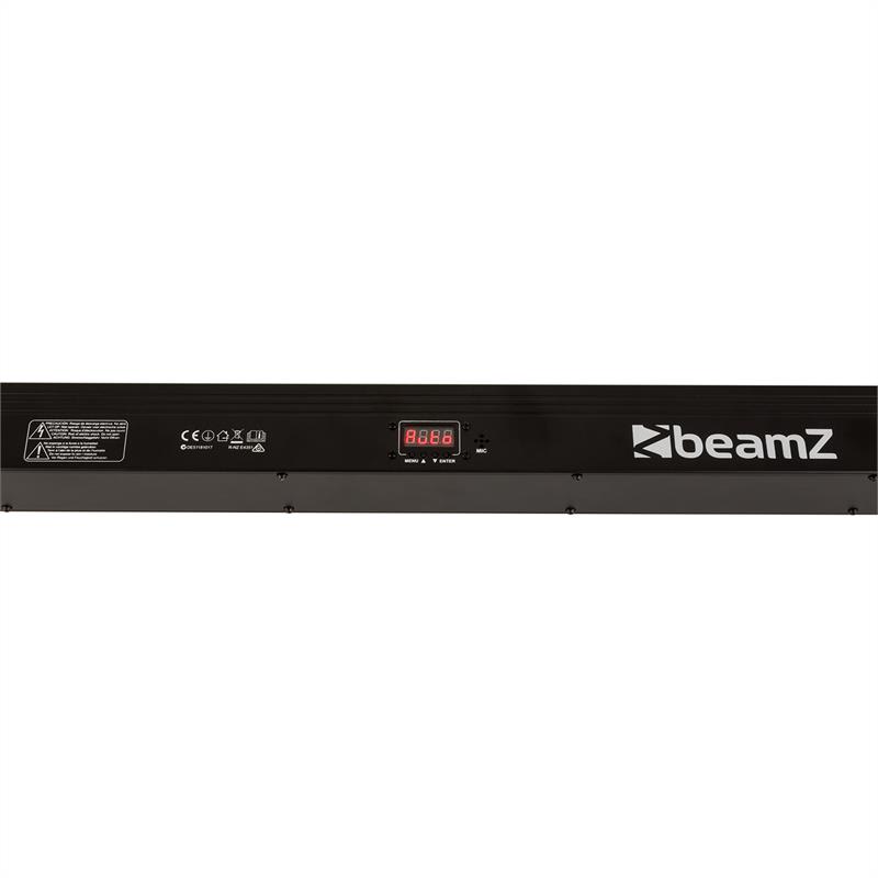 Beamz LCB140 LED lišta, 12x 6W LEDiek, 25W; 2, 3, 4, alebo 8 DMX kanálov, stmievač 0-100% – Obrázok 5