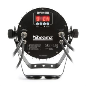 Beamz BWA418 LED PAR, reflektor, 18x12W, 4v1, LED svetlá, RGBW, IP65, čierna farba