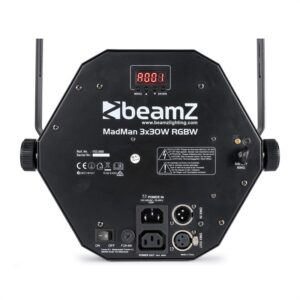 Beamz MadMan, LED reflektor, 132 RGB SMD LED svetiel, DMX alebo samostatný režim