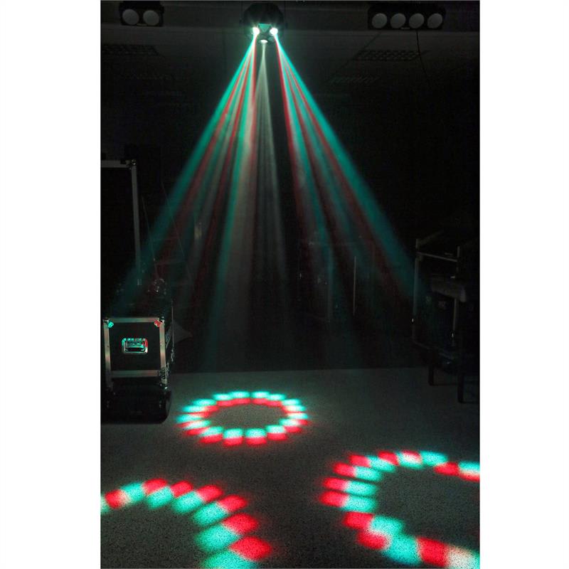 Beamz MadMan, LED reflektor, 132 RGB SMD LED svetiel, DMX alebo samostatný režim – Obrázok 2