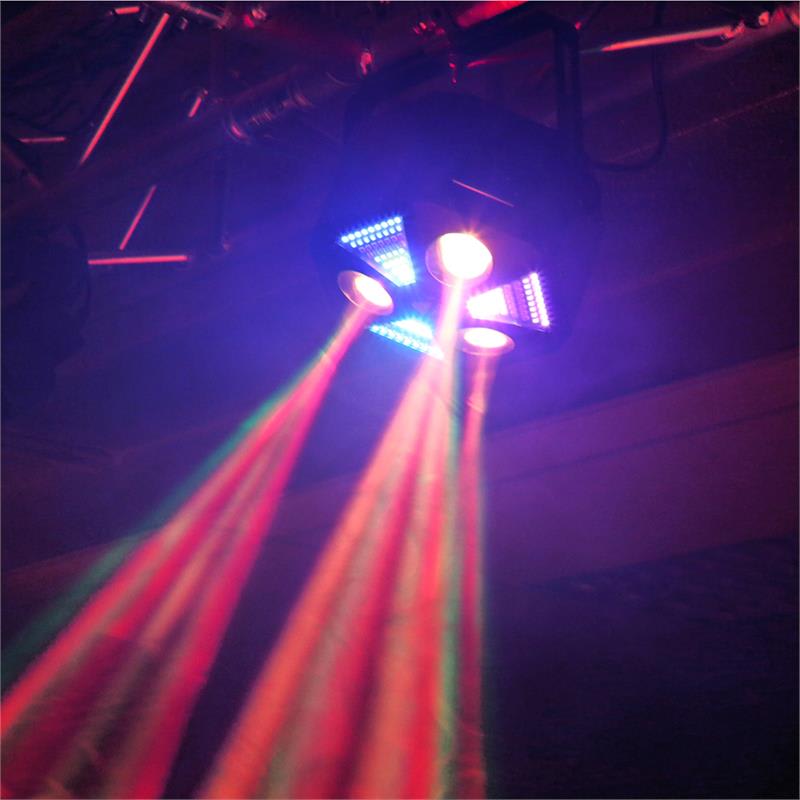 Beamz MadMan, LED reflektor, 132 RGB SMD LED svetiel, DMX alebo samostatný režim – Obrázok 4