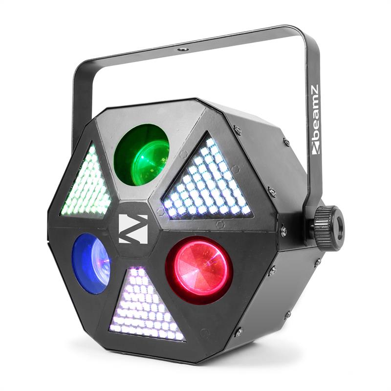 Beamz MadMan, LED reflektor, 132 RGB SMD LED svetiel, DMX alebo samostatný režim – Obrázok 5